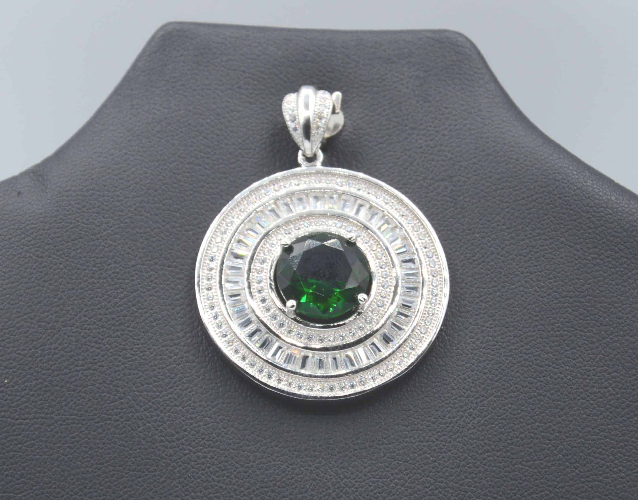 Round CZ Pendant - Al Noor Gems & Jewellers