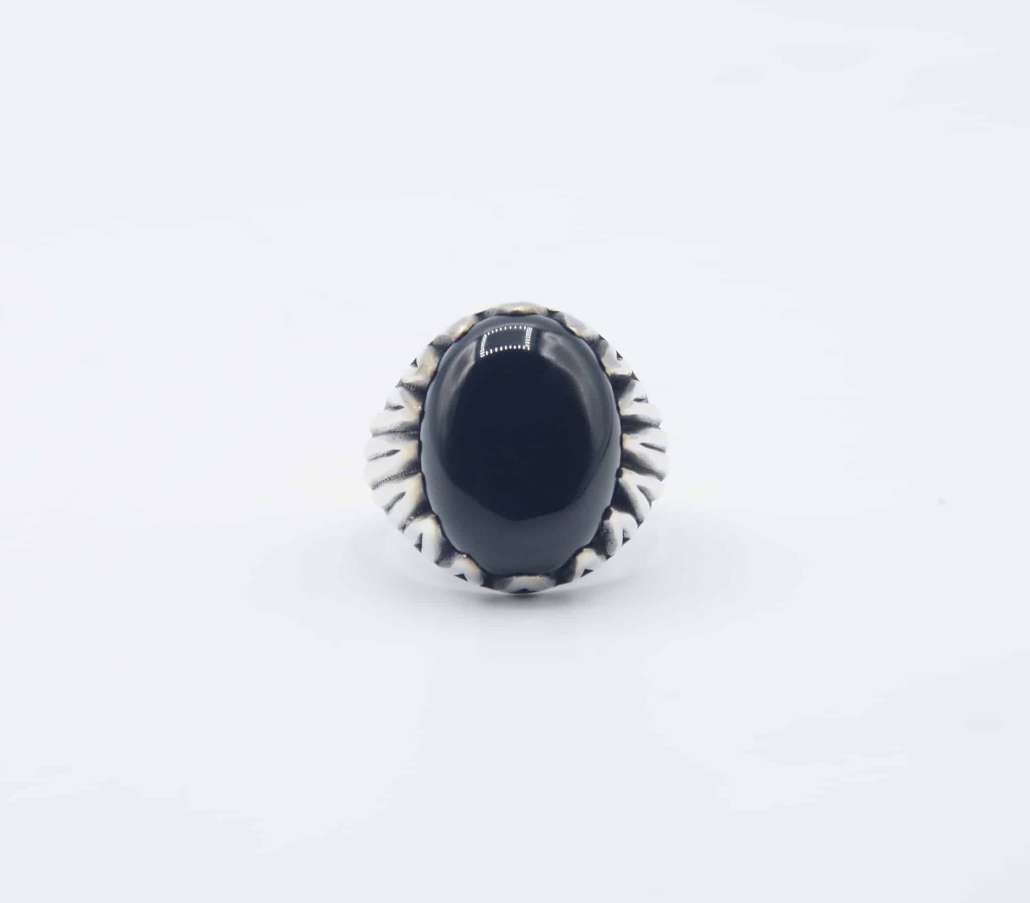 925 Silver Ring With Black Onyx Silver Jewellery And Gemstones Hottest Sterling Silver