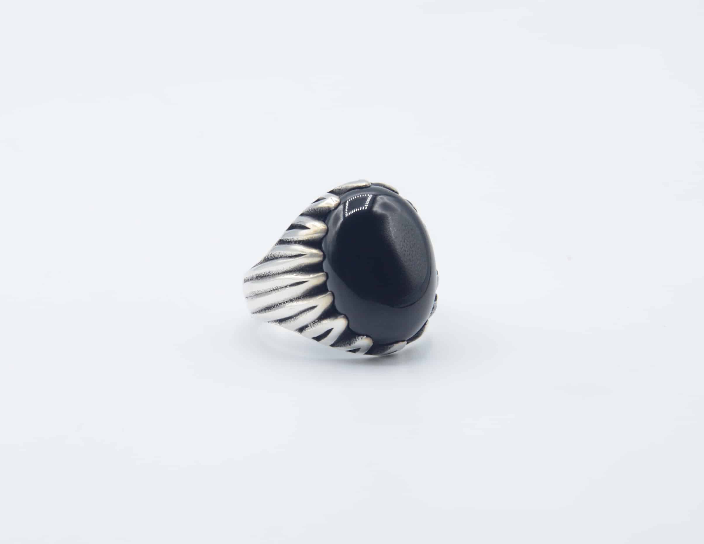 925 Silver Ring With Black Onyx Silver Jewellery And Gemstones Hottest Sterling Silver