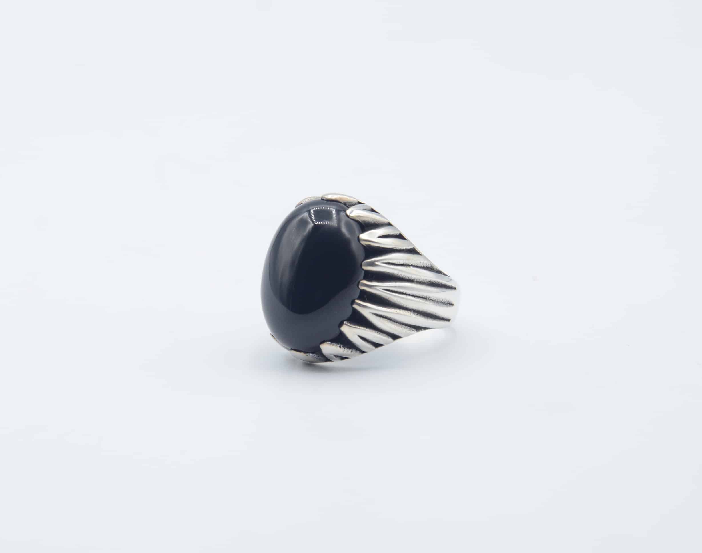 925 Silver Ring With Black Onyx Silver Jewellery And Gemstones Hottest Sterling Silver