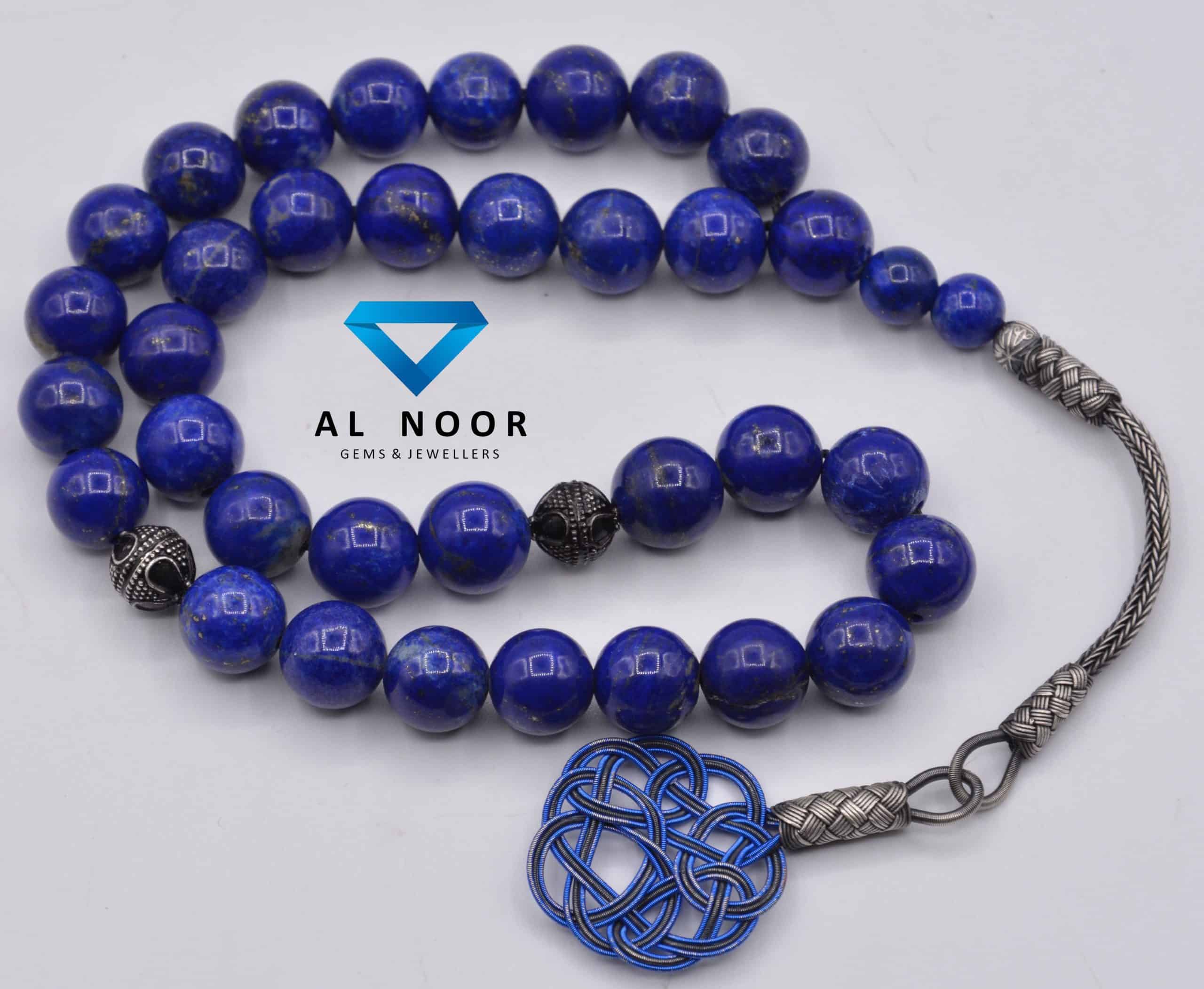 Natural Lapis Tasbih - 33 Beads - Al Noor Gems & Jewellers